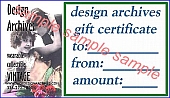 Design Archives GIFT CERTIFICATES