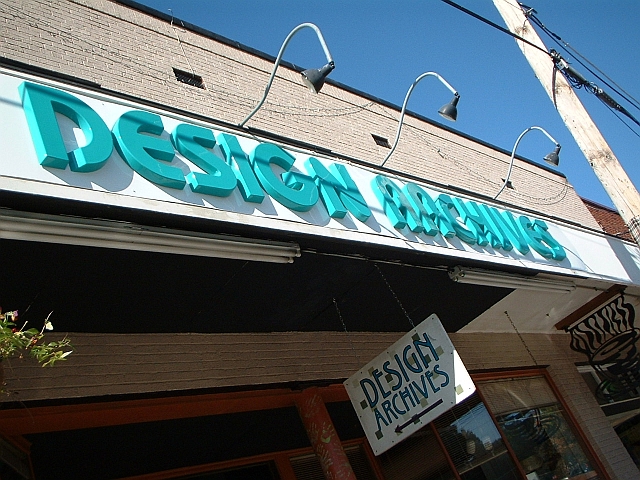 Design Archives shop front Design Archives shop front